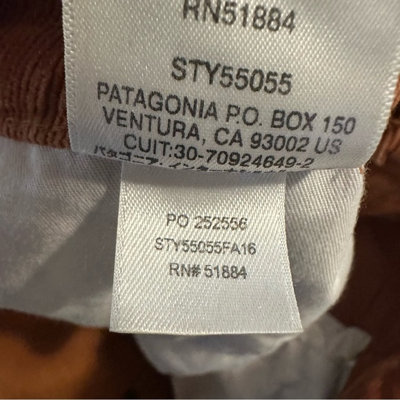 Patagonia Rust Orange Worn Wear Women's Fitted Corduroy Hiking Pants Size 30 - Picture 10 of 11